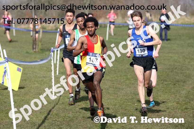 Mens under-20s 2016 Inter Counties Cross Country Champs. and Cross Challenge Final, Cofton Park, Birmingham. Photo: David T. Hewitson/Sports for All Pics